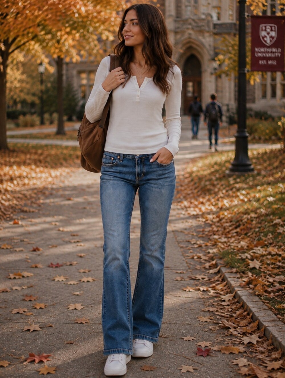 GAP Women's Midwash Long And Lean Flare Jeans Low Rise